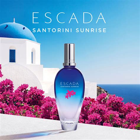 escada santorini sunrise.